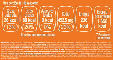 Pop corn de pollo nutritional facts