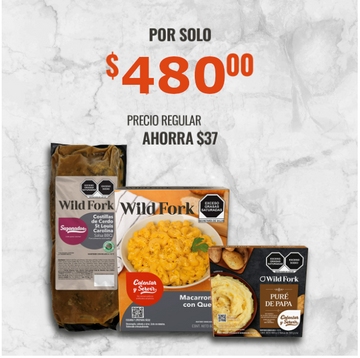 Kit Costillas con Macarrones y Puré
